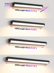 LED Reading Room Wall Sconce Light Adjustable Head Bathroom Mirror Lamp Fixture