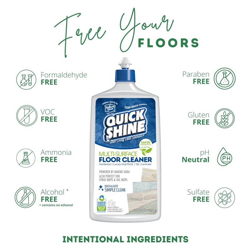 Quick Shine Multi Surface Floor Cleaner and Finish 27 Fl Oz Pack of 2 gallery