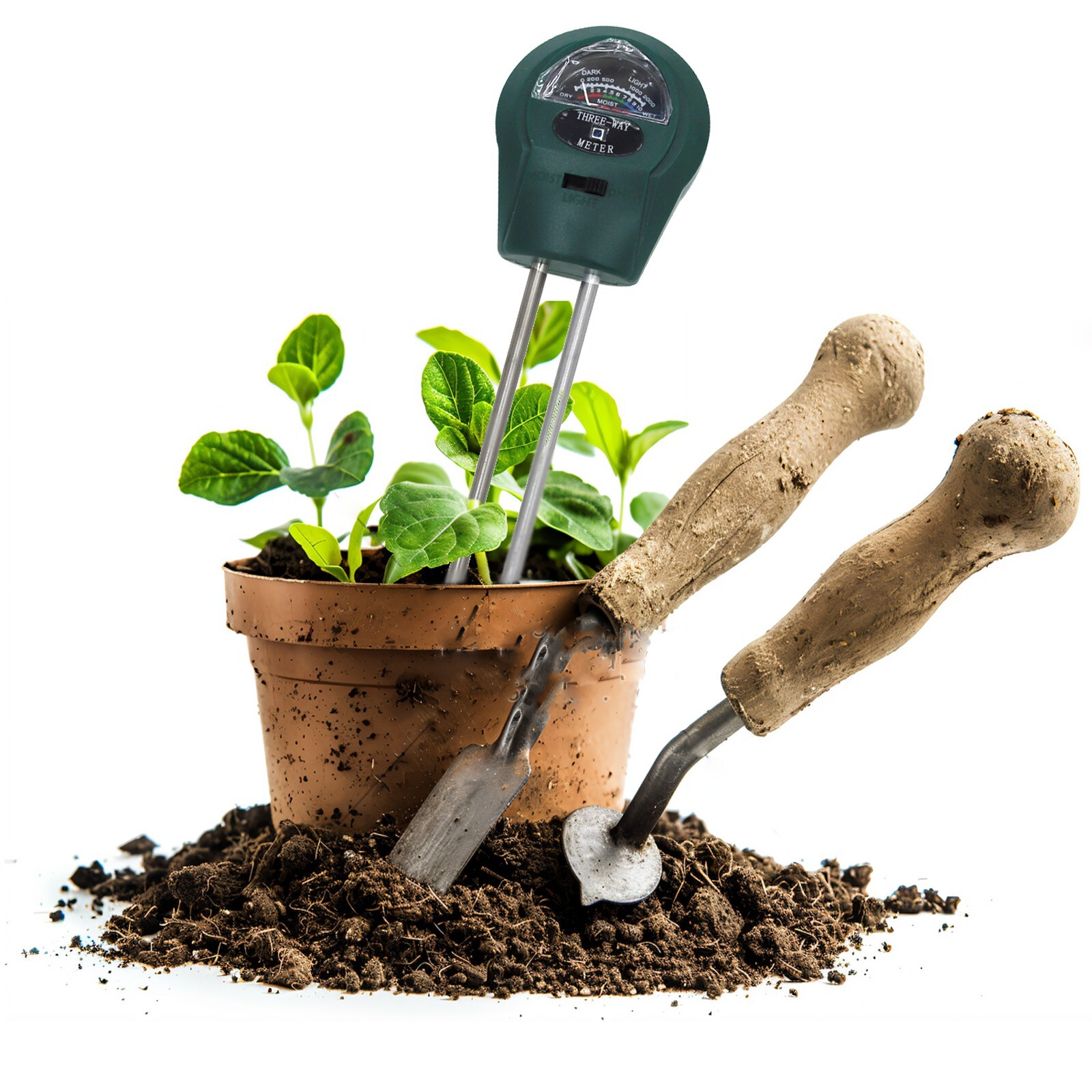 1 pc 3-in-1 Soil Tester Meter Humidity/PH/Light Intensity for Garden Lawn Plant gallery