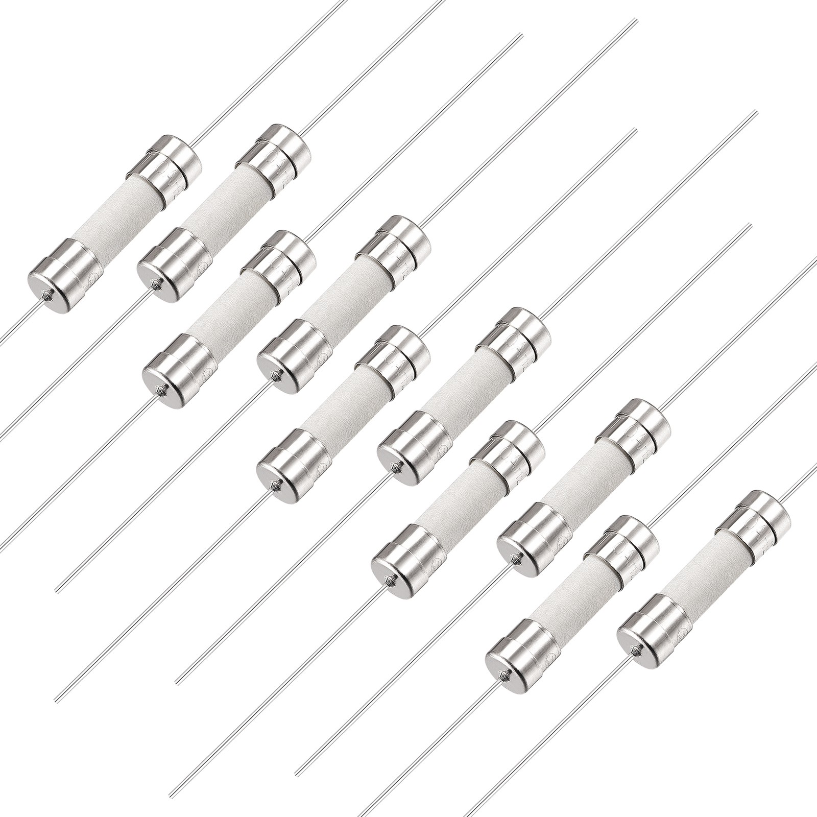 10Pack Slow Blow Fuse Time Delay Wire Ceramic Fuses 5mm x 20mm 250V T10A gallery
