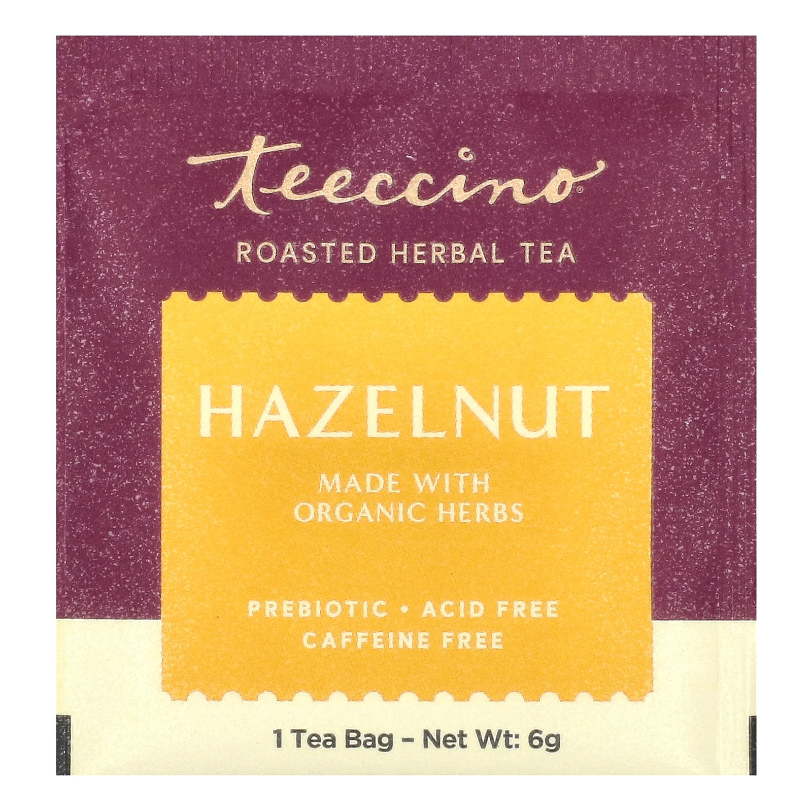 Roasted Herbal Tea, Hazelnut, Caffeine Free, 25 Tea Bags, 5.3 oz (150 g) gallery