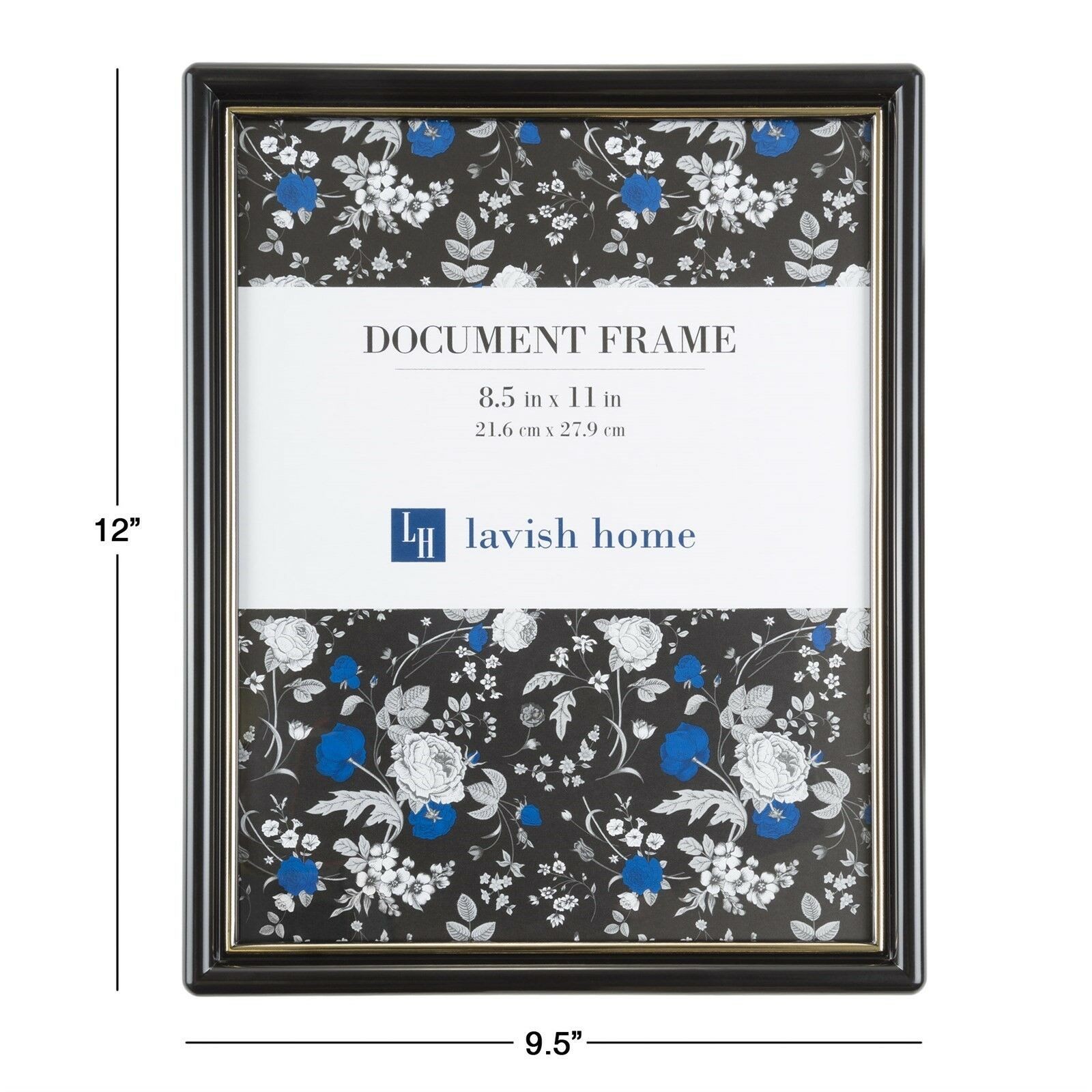 Picture Frame Set 8.5 x 11 In. Document Diploma Photograph Set of 6 Wall Hang gallery