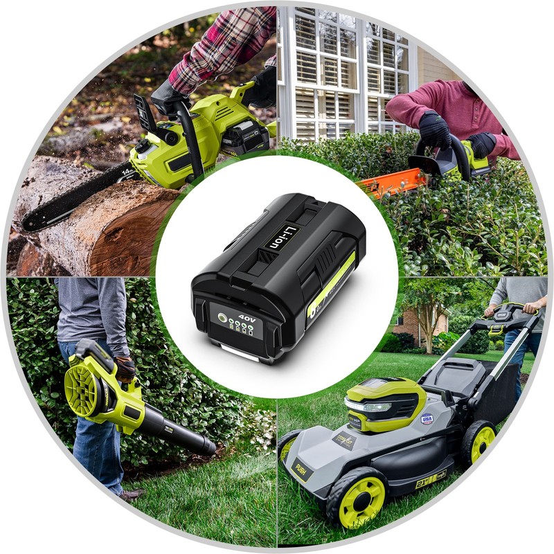 8-10Ah Replacement Battery For Ryobi 40V Lithium Battery OP4050 OP40261 OP40602 gallery