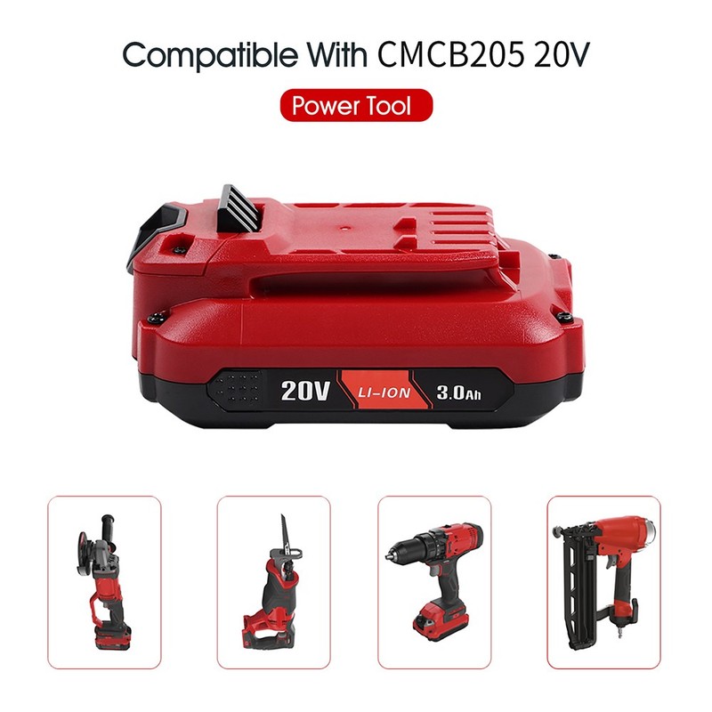 2PACK For Craftsman V20 20 Volt MAX 3Ah Lithium Battery CMCB204 CMCB202 CMCB201 gallery