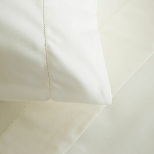 FRETTE LUXURY PERCALE KING 5 PC MATCHING SET IVORY DUVET COVER + 4 PC SHEET SET gallery