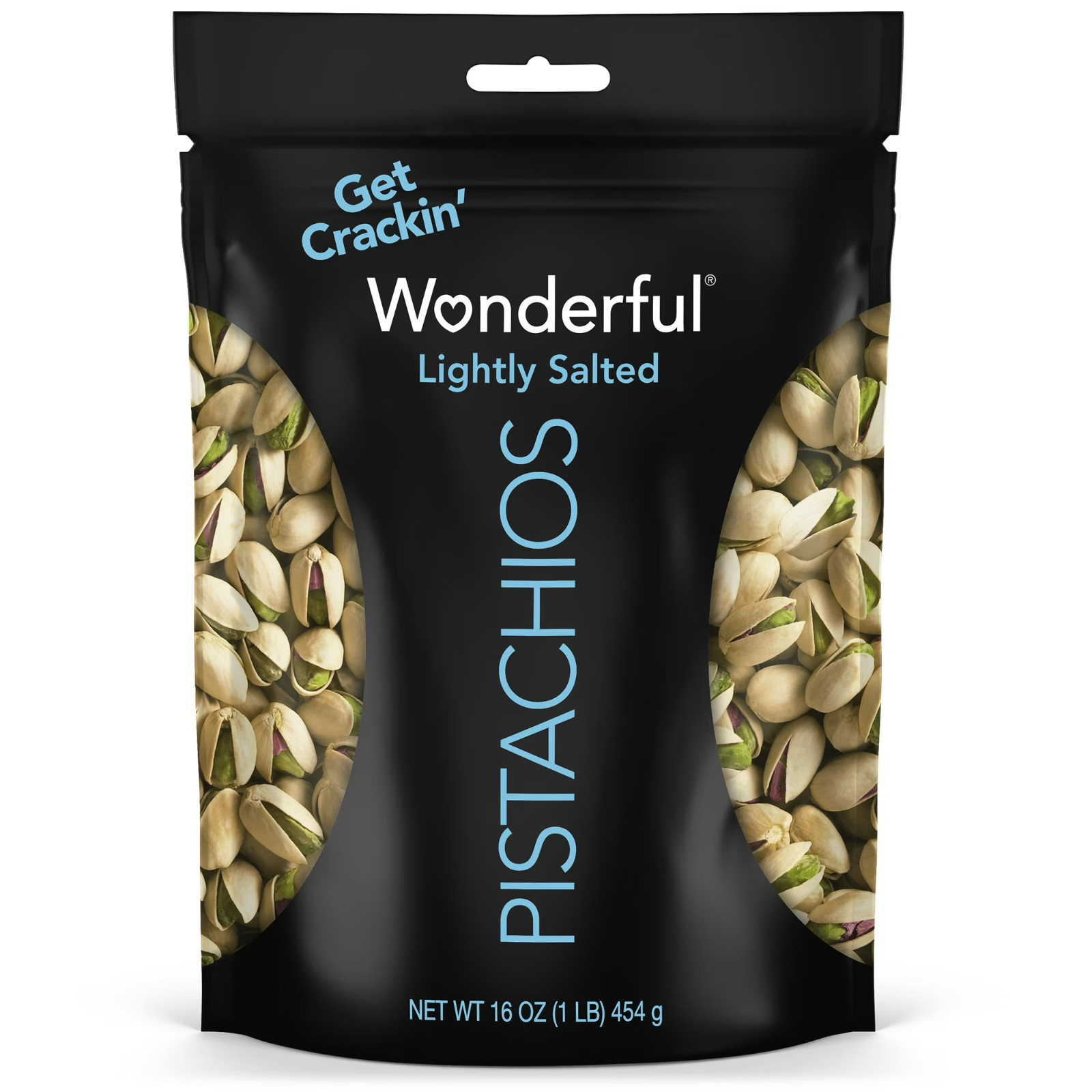Wonderful Pistachios, In-Shell Roasted & Lightly Salted Pistachios, 16 Ounce Bag gallery