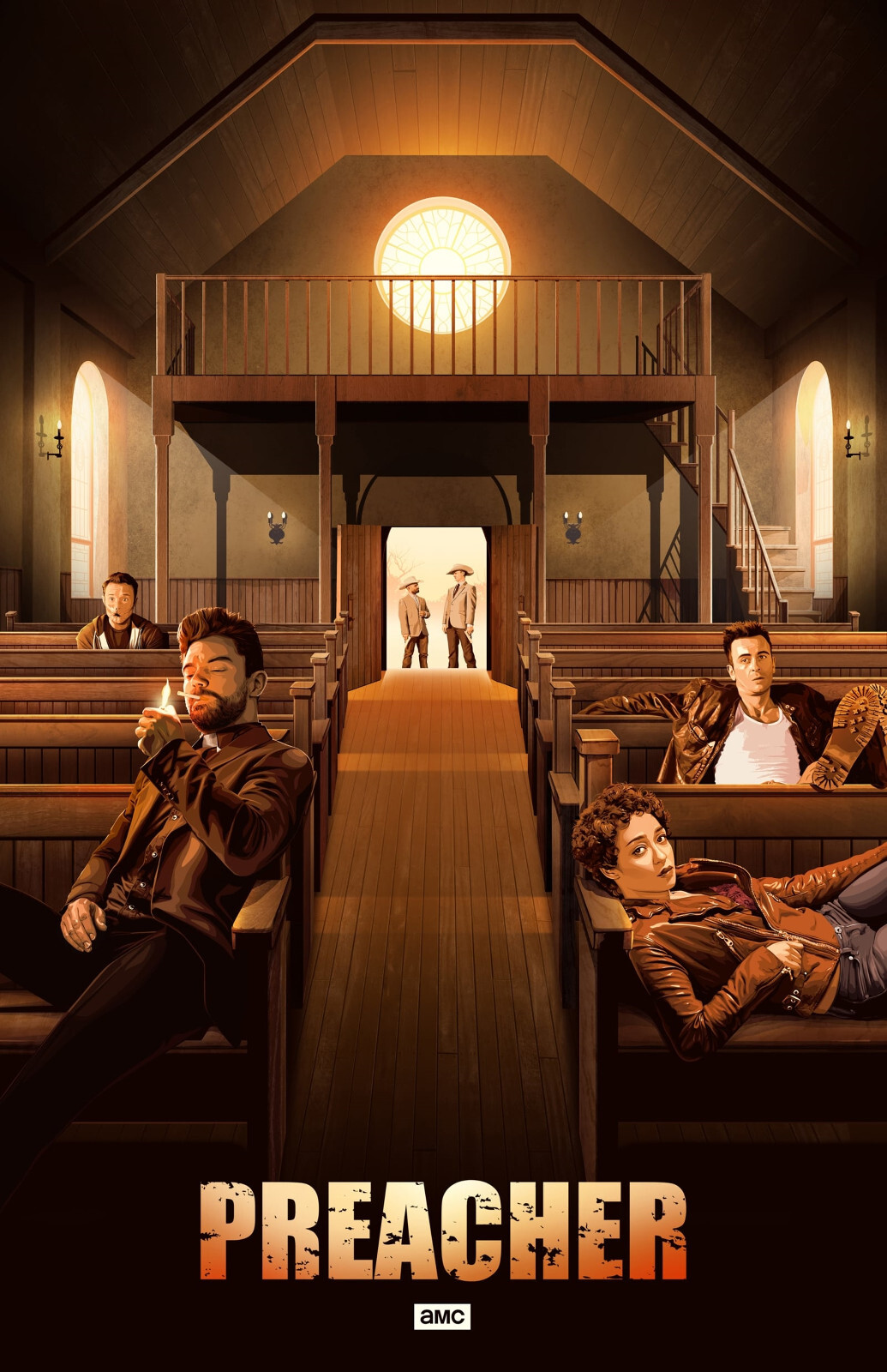 BB2922 Preacher Show By Seth Rogen 2016 AMC Movie Poster 11x17 gallery