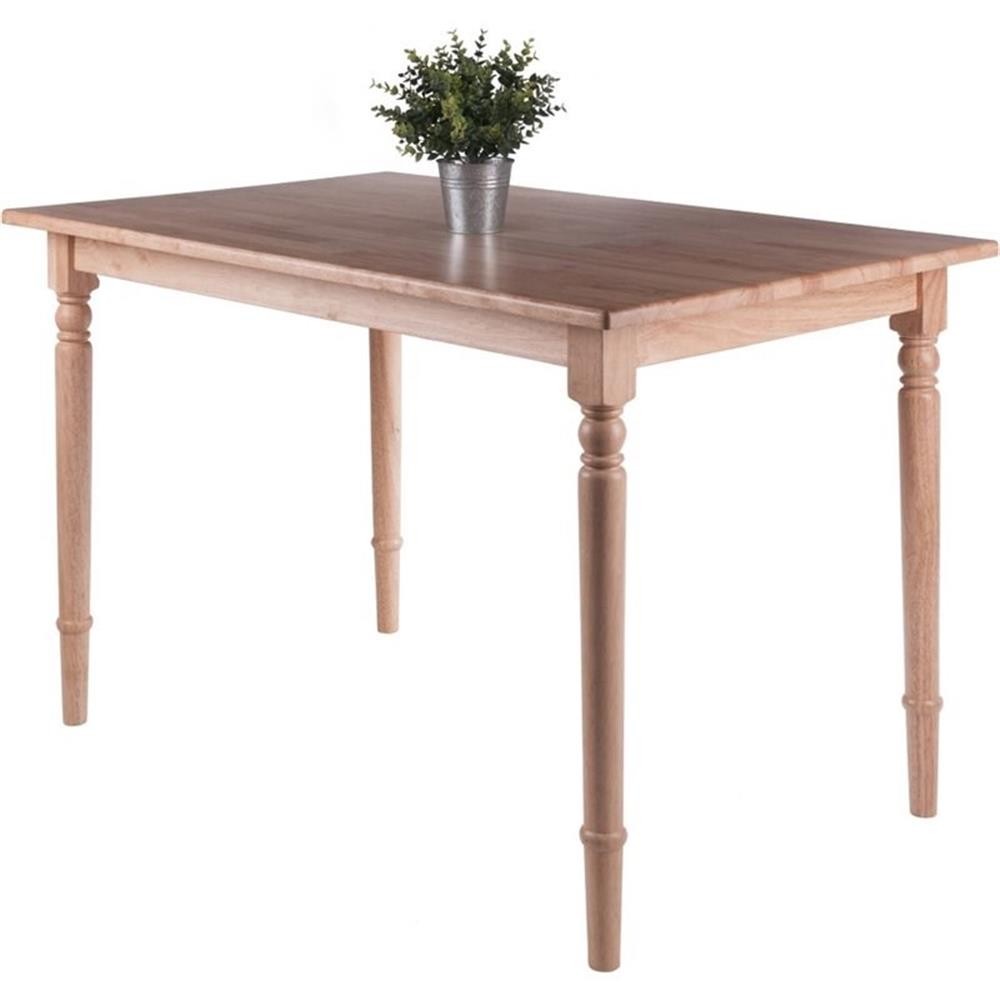 Pemberly Row Transitional Solid Wood Dining Table in Natural gallery