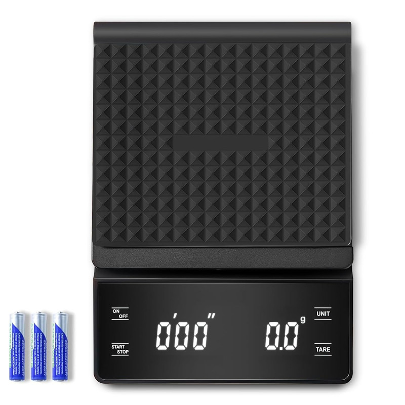 High Precision Coffee Scale with Timer, 3Kg/0.1G, Batteries Included gallery
