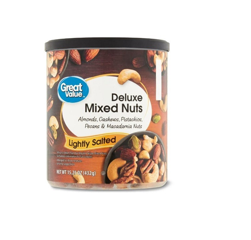 Great Value Lightly Salted, Deluxe Mixed Nuts, 15.25 oz New gallery