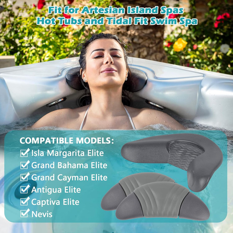 Replacement Head Rest Pillows Fit for Artesian Island Spas Hot Tubs and Tidal gallery