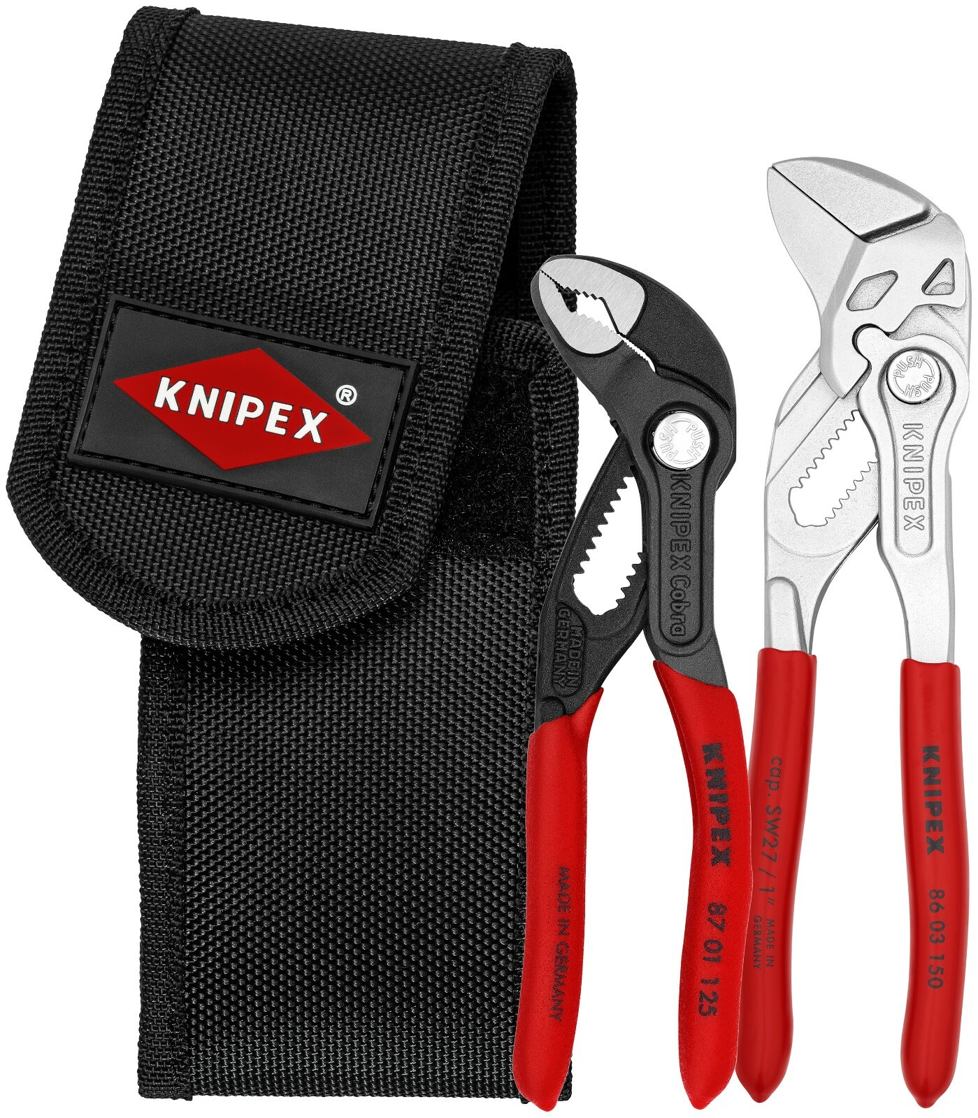 Knipex Cobra® Mini Pliers Set With Pouch 2 Piece 00 20 72 V01 gallery