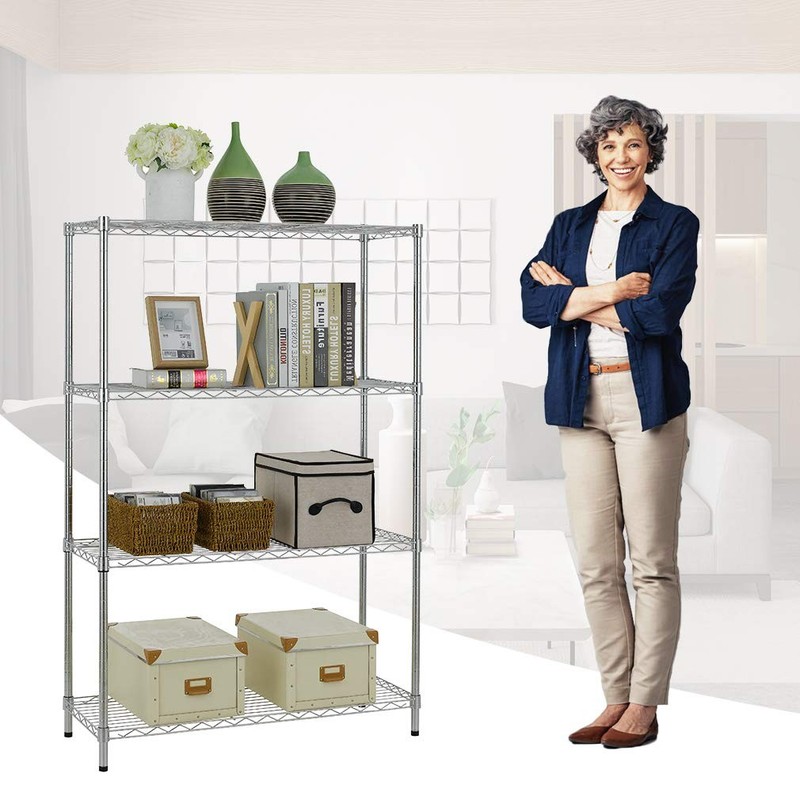 BestOffice Adjustable Wire Shelving Storage Shelves Heavy Duty Shelving Unit for gallery
