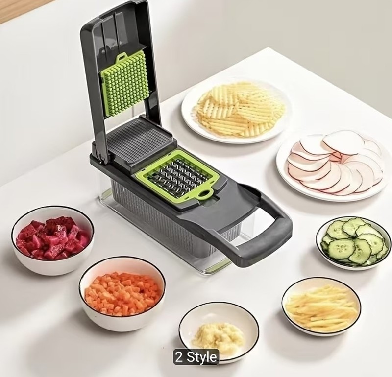 16-in-1 Multifunction Vegetable Chopper & Food Slicer – Kitchen Cutter, Dicer gallery