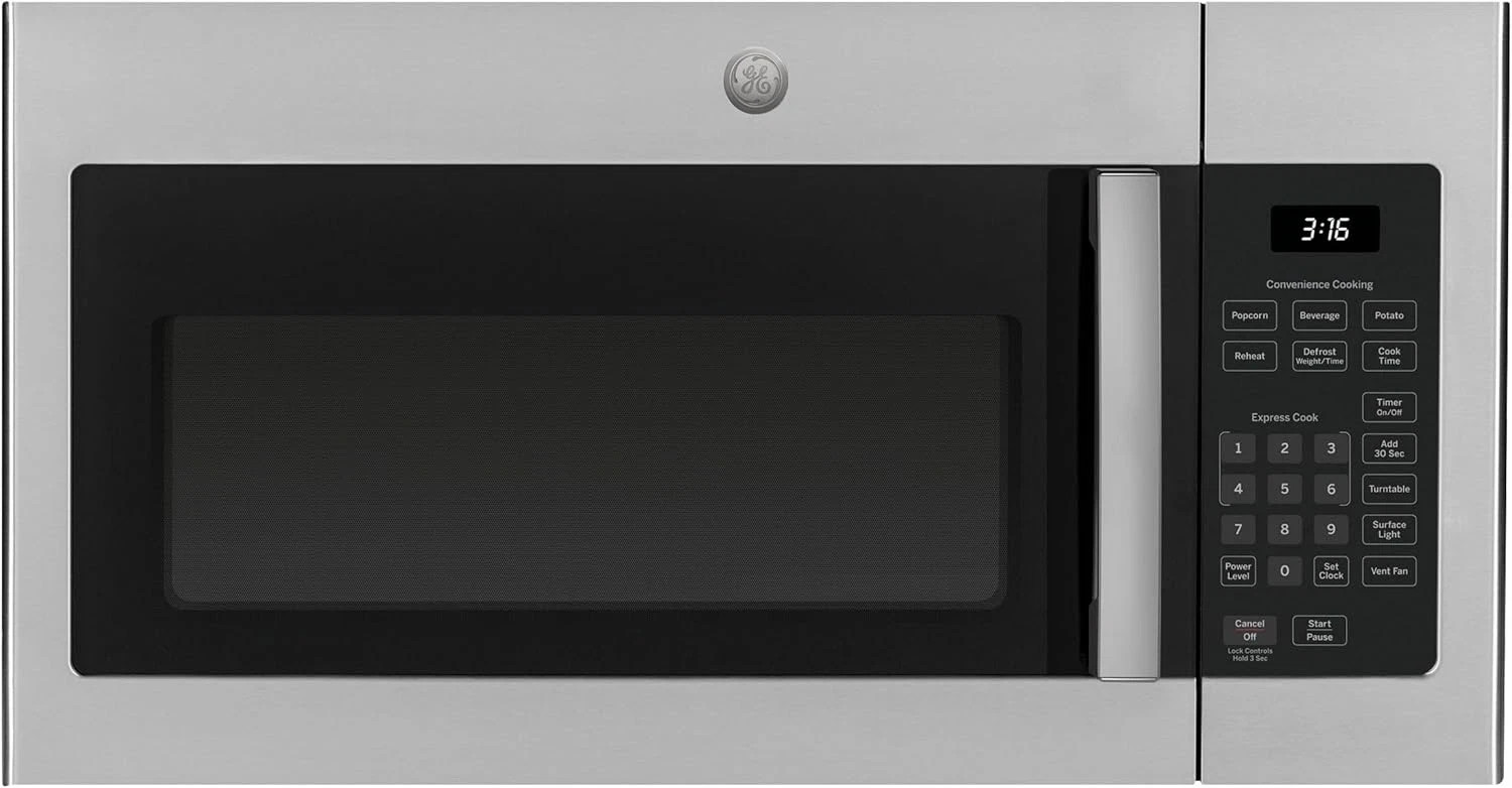 1.6 Cu. Ft. Over-the-Range Microwave with Add 0:30 Seconds Black-on-Stainless gallery