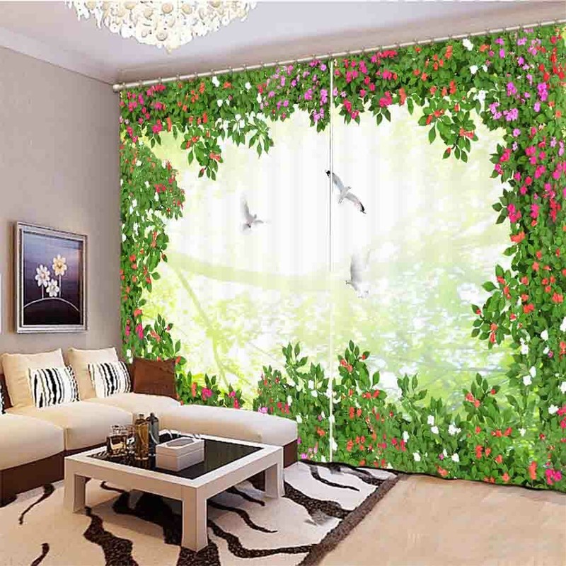 Frost Miracle Worry 3D Curtain Blockout Photo Printing Curtains Drape Fabric gallery