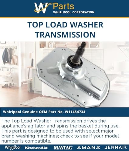 Whirlpool W11454734 Genuine OEM Top Load Washer Transmission Replacement Part - gallery
