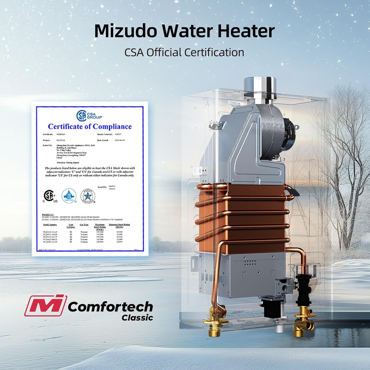 100,000 BTU Tankless Water Heater Propane Gas 4.3 GPM Instant Hot Water USED gallery