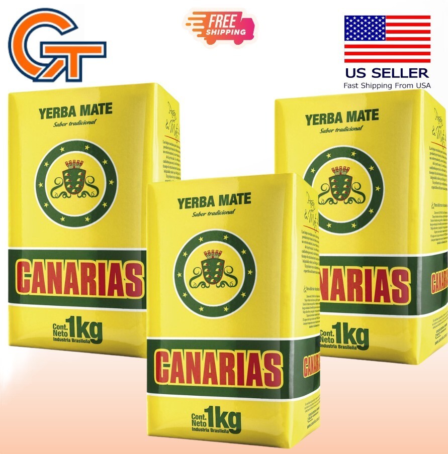 3- PACK YERBA MATE CANARIAS (3KG-6.6LB) FREE SHIPPING FROM USA gallery