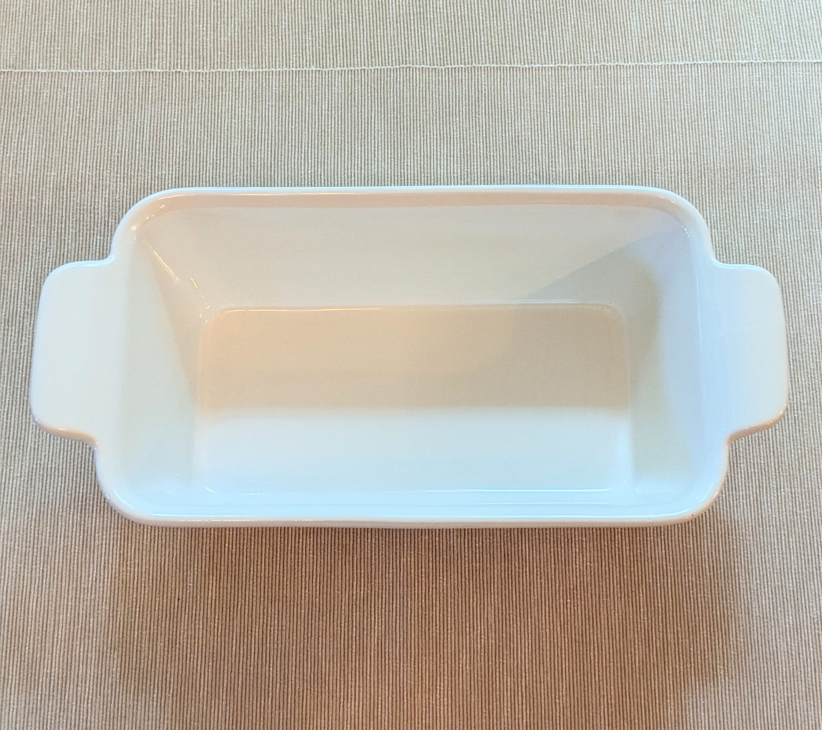 Goodcook White Loaf Pan Ceramic Standard Size 9x5x3 Inch gallery