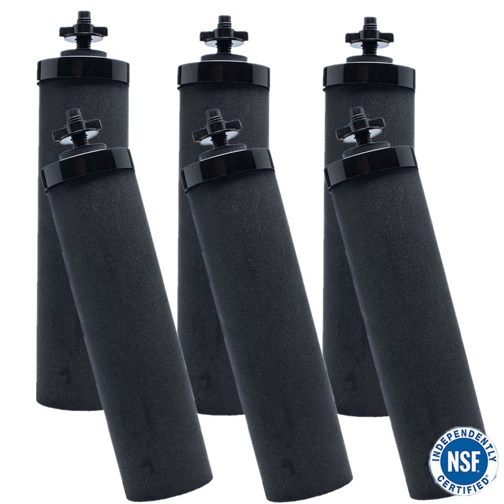 6 Packs Replacement Gravity System Filters BB9-2 Black For Berkey Water Filter gallery