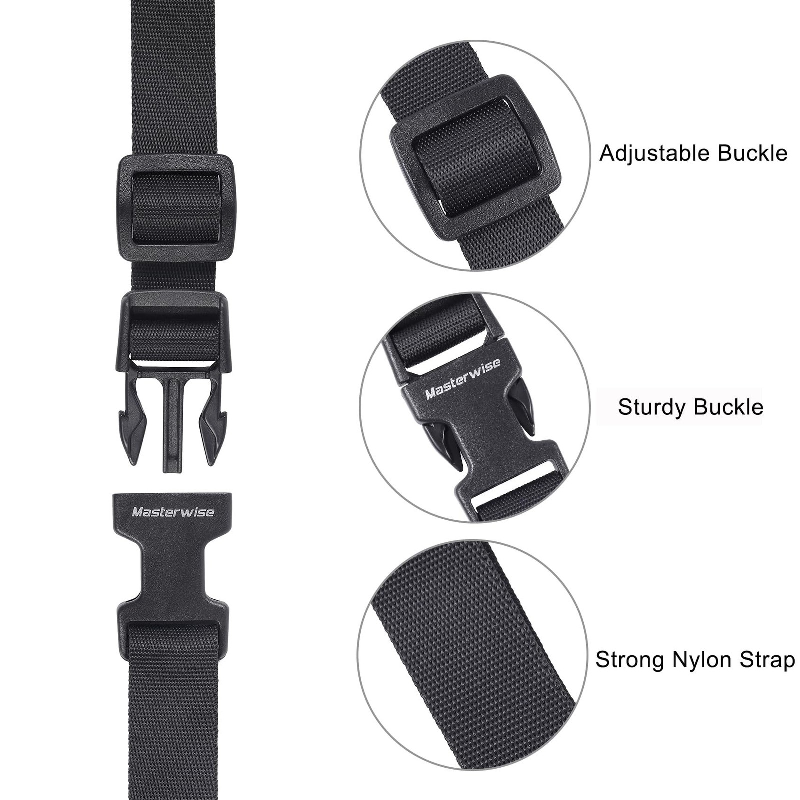 Buckle Straps with Clips, Adjustable Nylon Straps with Buckle, Packing Straps gallery