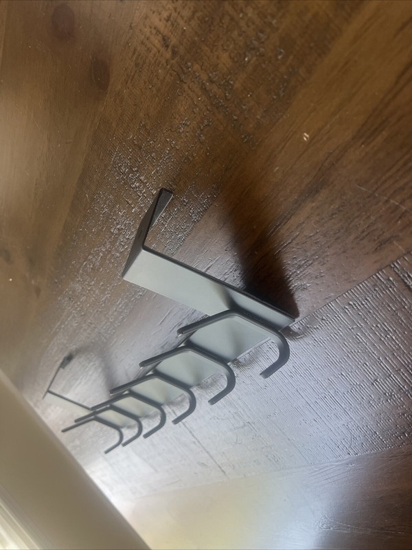 Black metal over the Door Hook No Assembly Required Door Hanger Hook Sturdy gallery