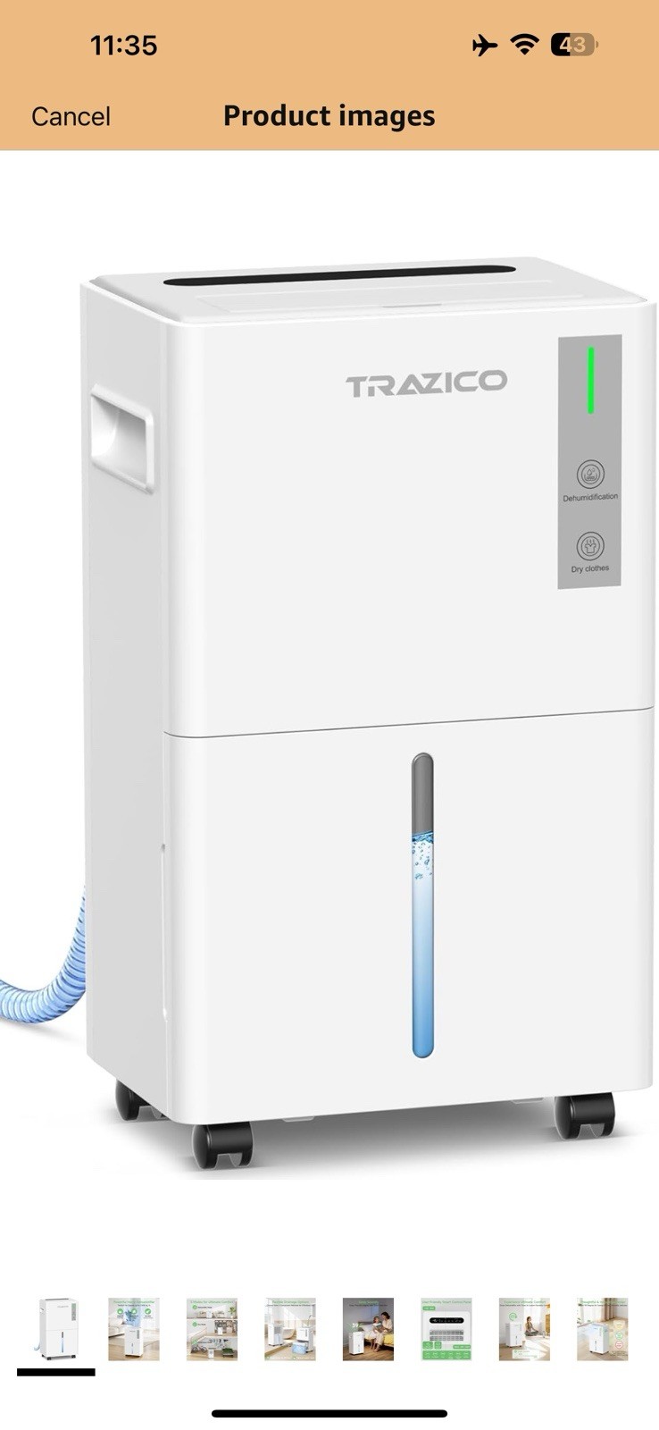 1500 Sq.ft Dehumidifier for Basement, Trazico 21 Pint Dehumidifiers for Home Lar gallery