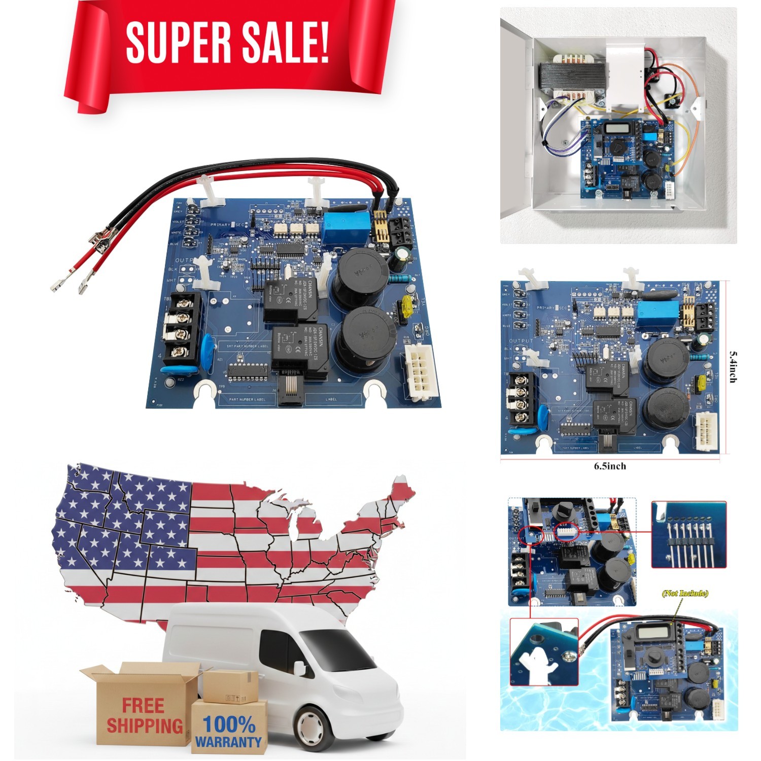 Effortlessly Enhance Your Pool with the GLX-PCB-RITE Chlorine Generator Board gallery