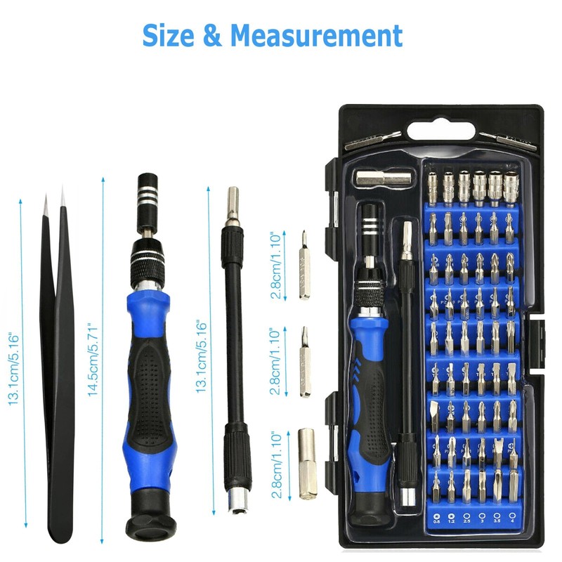 63 in 1 Precision Screwdriver Set Computer Repair Tool Kit Acssart Magnetic Bit gallery