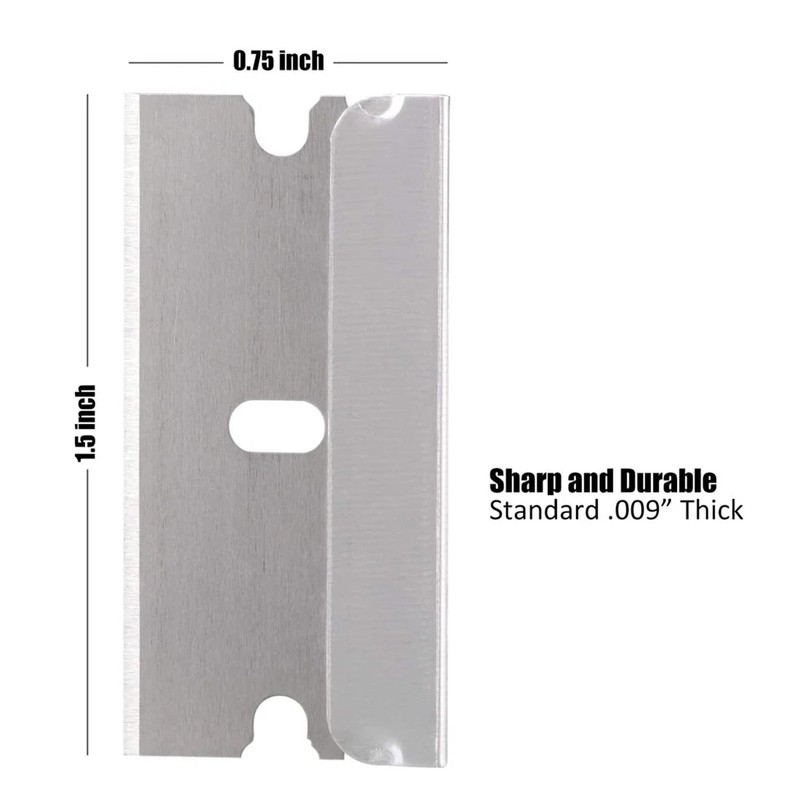 100x Single Edge Extra Sharp Razor Blades Heat Treated Safety Knife Scrapers gallery