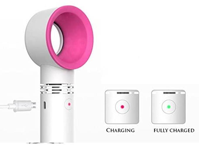 Portable Handheld Cooling Bladeless Fan USB Rechargeable Fan Desktop Fan gallery