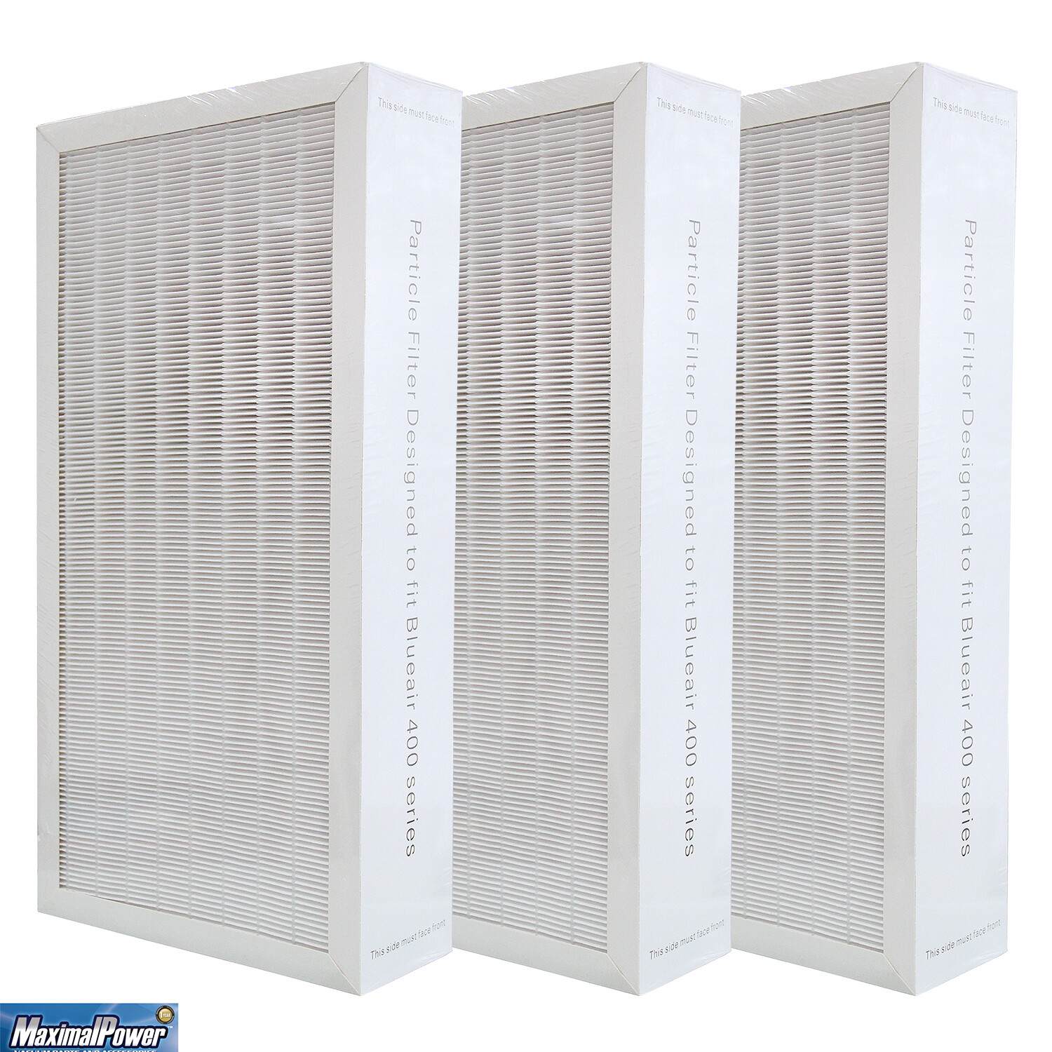 MaximalPower HEPA Filter Replacement for Blueair 400 Series Air Purifiers (3PK) gallery