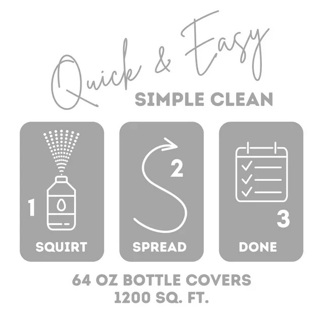 Quick Shine Multi-Surface Floor Finish, 64 fl oz Unscented Household Floor Clear gallery