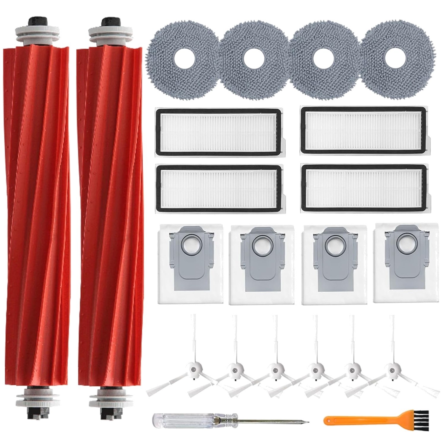 22-Piece Accessories Kit for Roborock Qrevo S/Plus/Pro/MaxV - Easy Replacement gallery