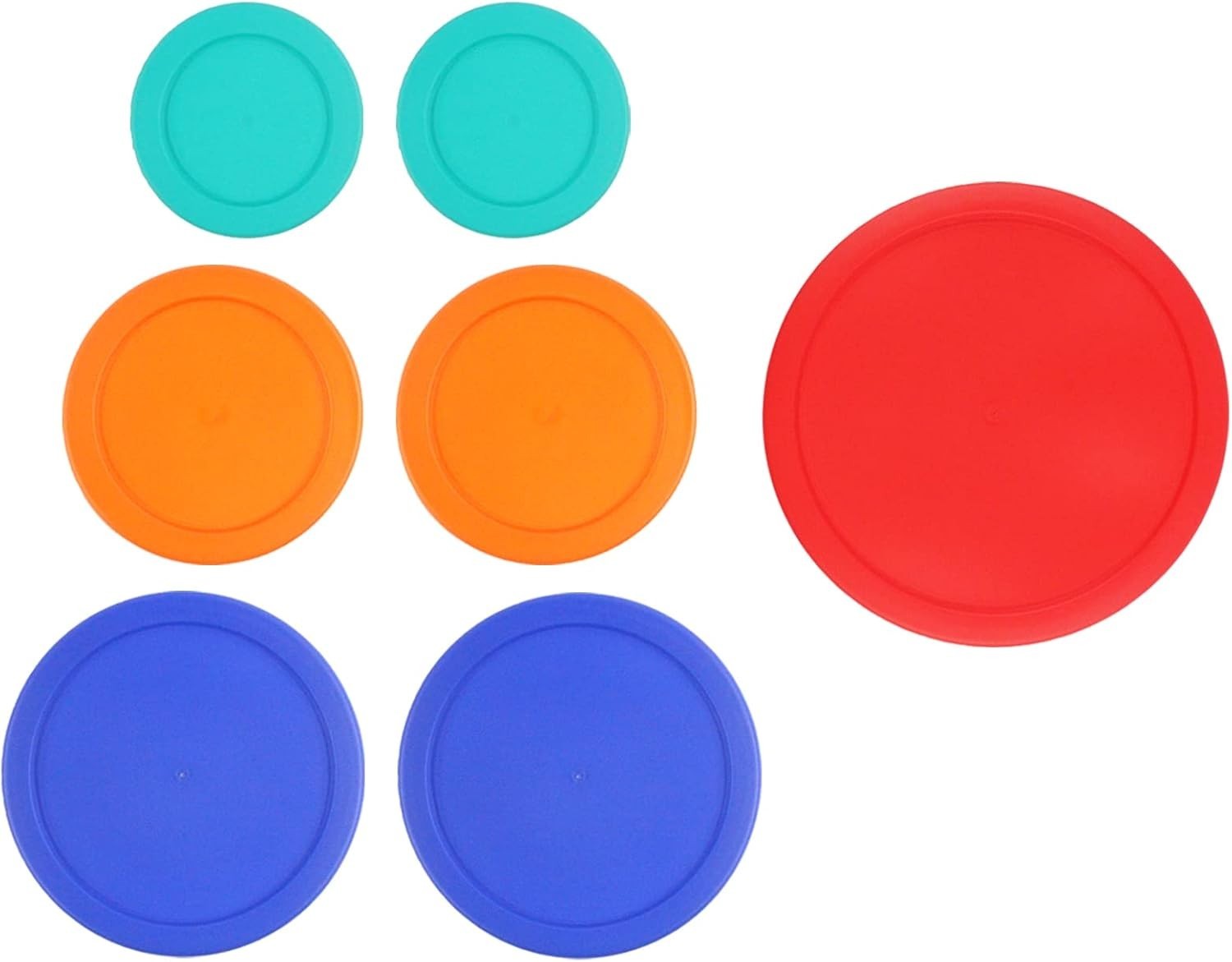 Replacement Lids for Pyrex Glass Containers 1-Cup 2-Cup 4-Cup 7 Cup Round 7pcs gallery