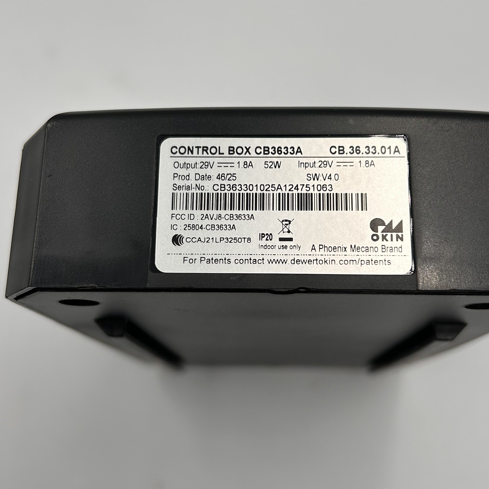 Okin - Adjustable Base Bed Motor CONTROL Box - CB3633A - CB.36.33.01A - TESTED gallery