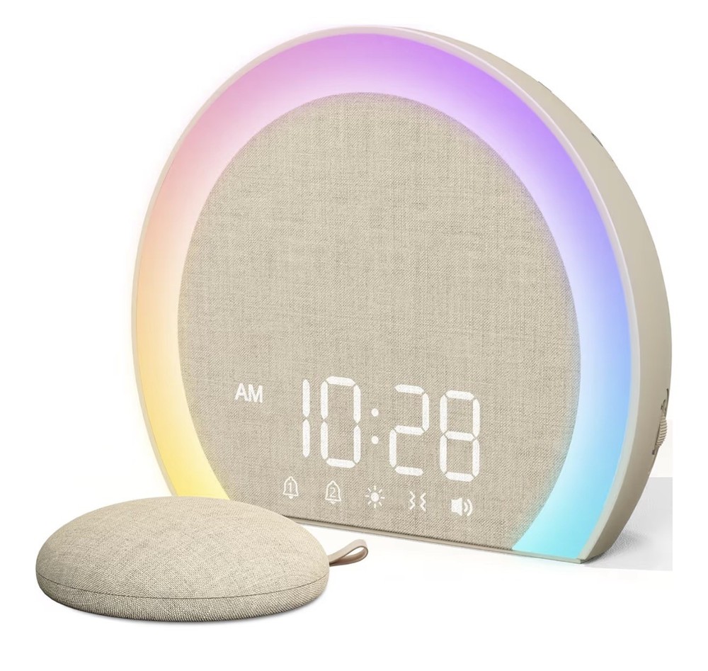 Extra Loud Alarm Clock with Wireless Bed Shaker Vibrating Dual Alarm wLight Wake