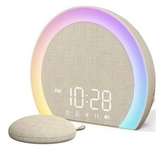 Extra Loud Alarm Clock with Wireless Bed Shaker Vibrating Dual Alarm wLight Wake