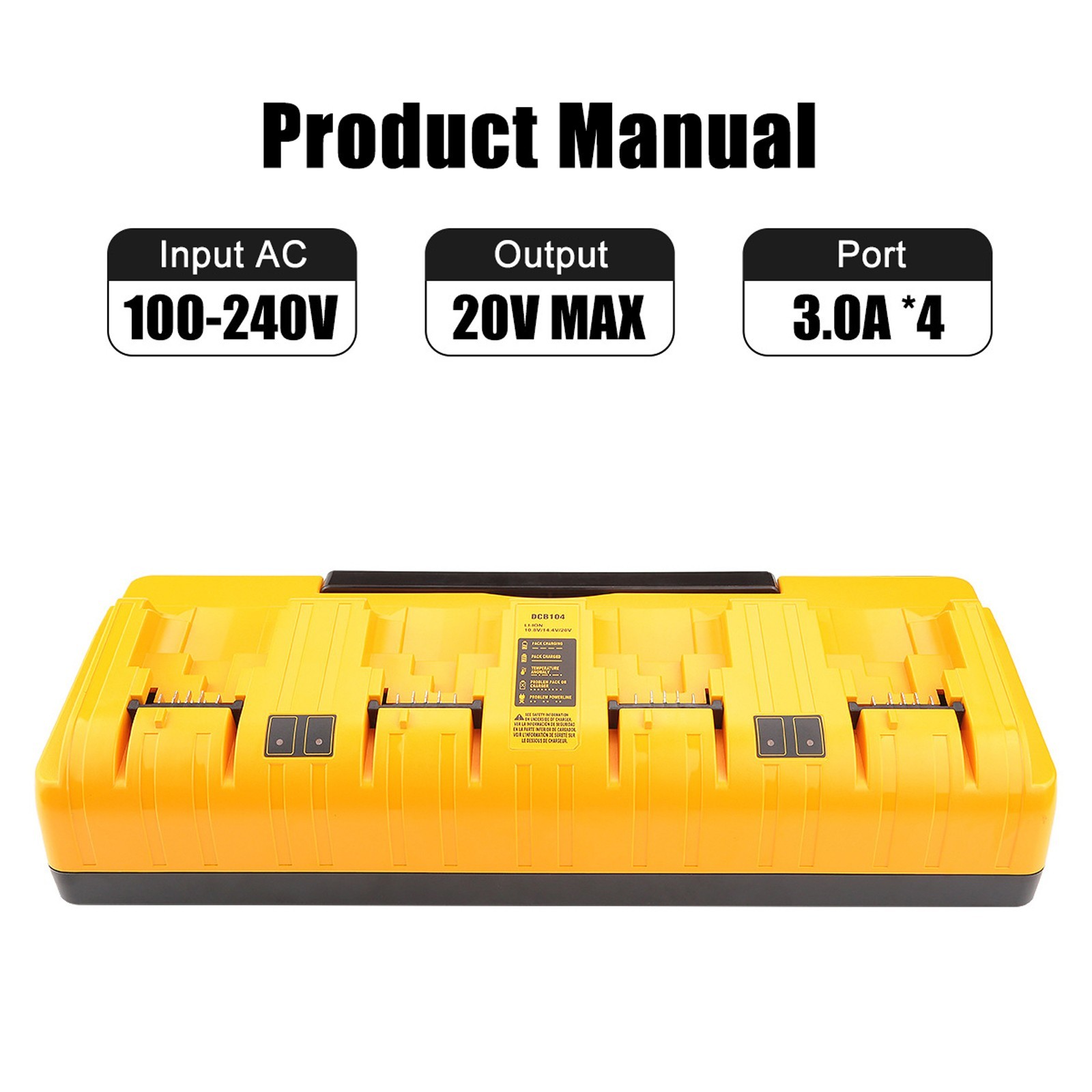 12V 20V Fast Charger FOR Dewalt Lithium XR Battery Charger DCB104 DCB205 DCB115 gallery