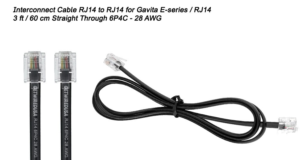 Gavita Interconnect Cable RJ14 toRJ14 / RJ14 2 ft 2'/ 60 cm gallery