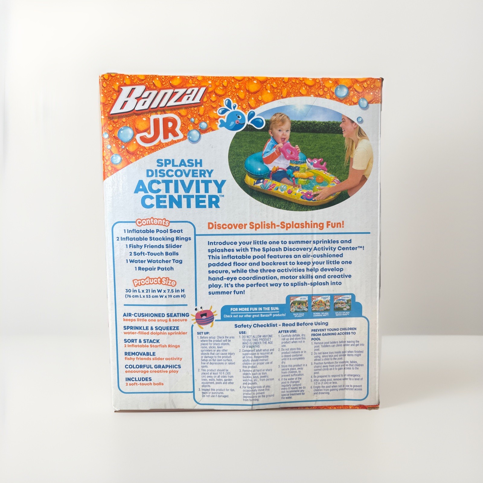 BANZAI JR. SPLASH DISCOVERY ACTIVITY CENTER - 9-24 MONTHS - YELLOW/MULTI COLORED gallery