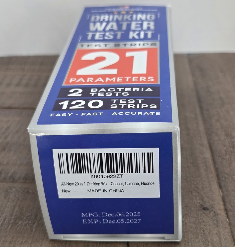 All-New 20 in 1 Drinking Water Testing Kit 120 Strips, Home Tap, Well Water Test gallery