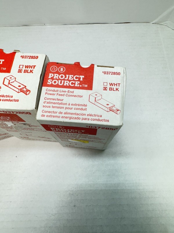 POWER SOURCE COMDUIT LIVE-END POWER FEED CONNECTOR Lot Of 4 Black And White 0372 gallery