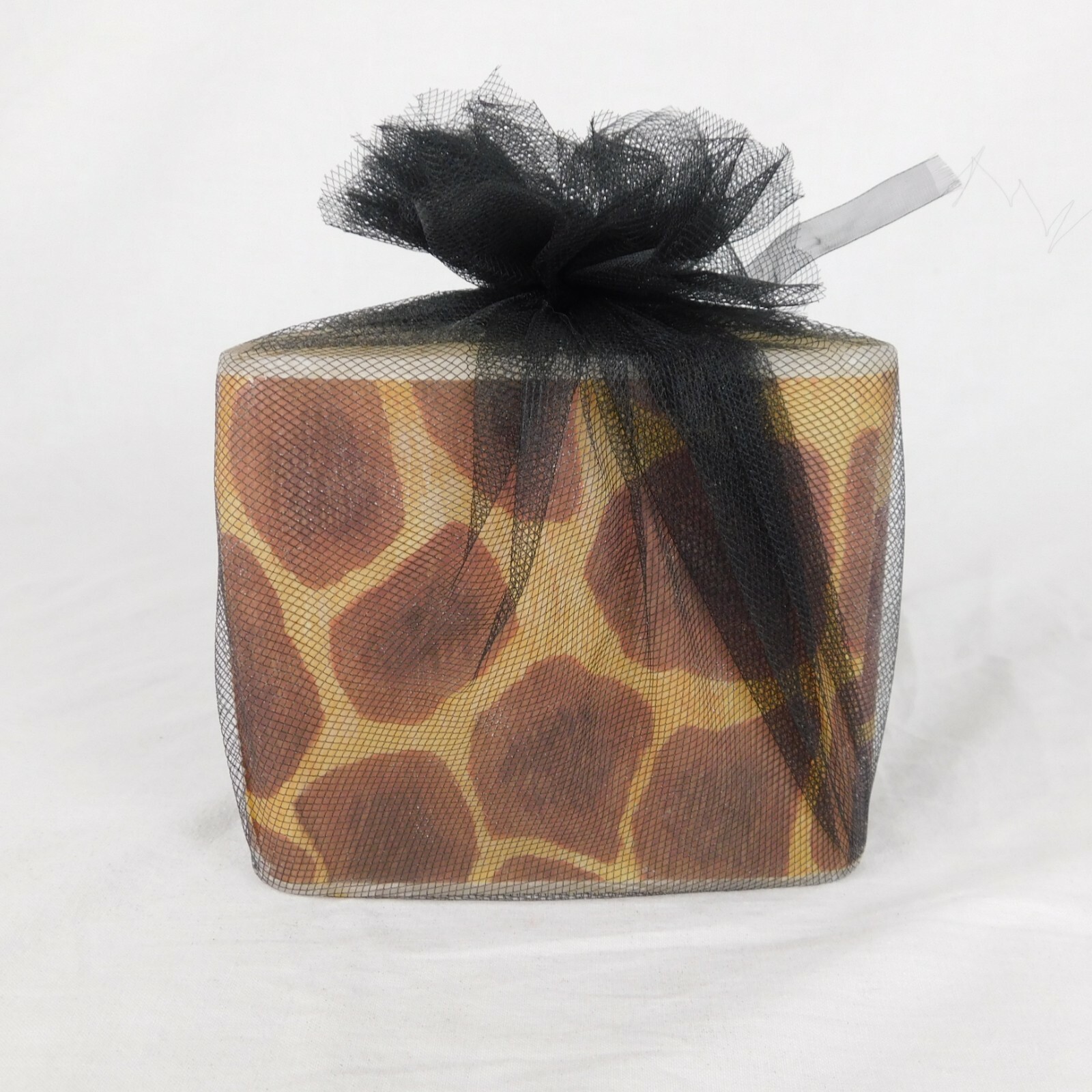 Safari Lites Giraffe Short Triangle Candle New 5" Each Side 4" High Wrapped gallery