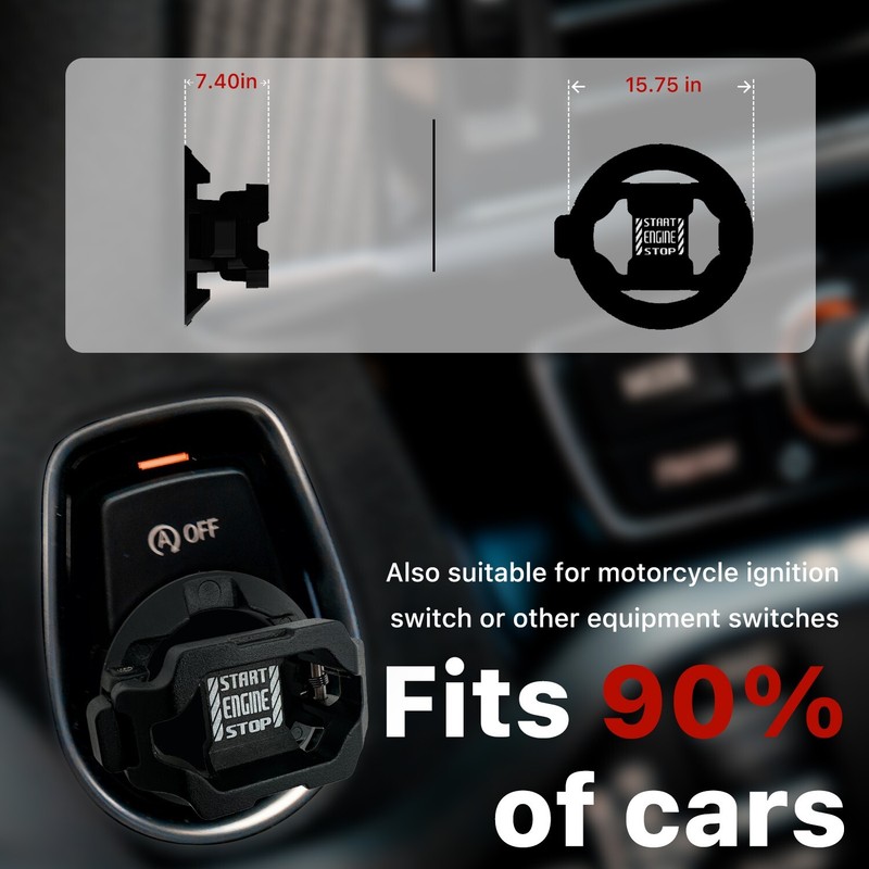 Car Push Engine Start Button Cover, Touch Button Protector Cover gallery