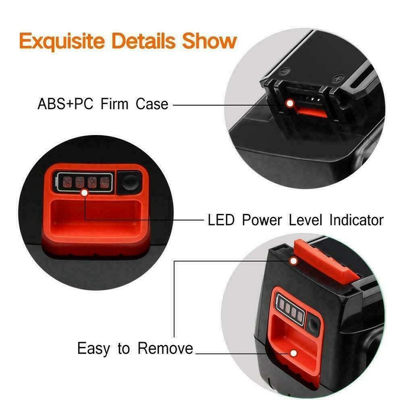 40V Lithium Battery for Black and Decker LBXR36 4.0AH 36/40 Volt Max LBX2040 gallery