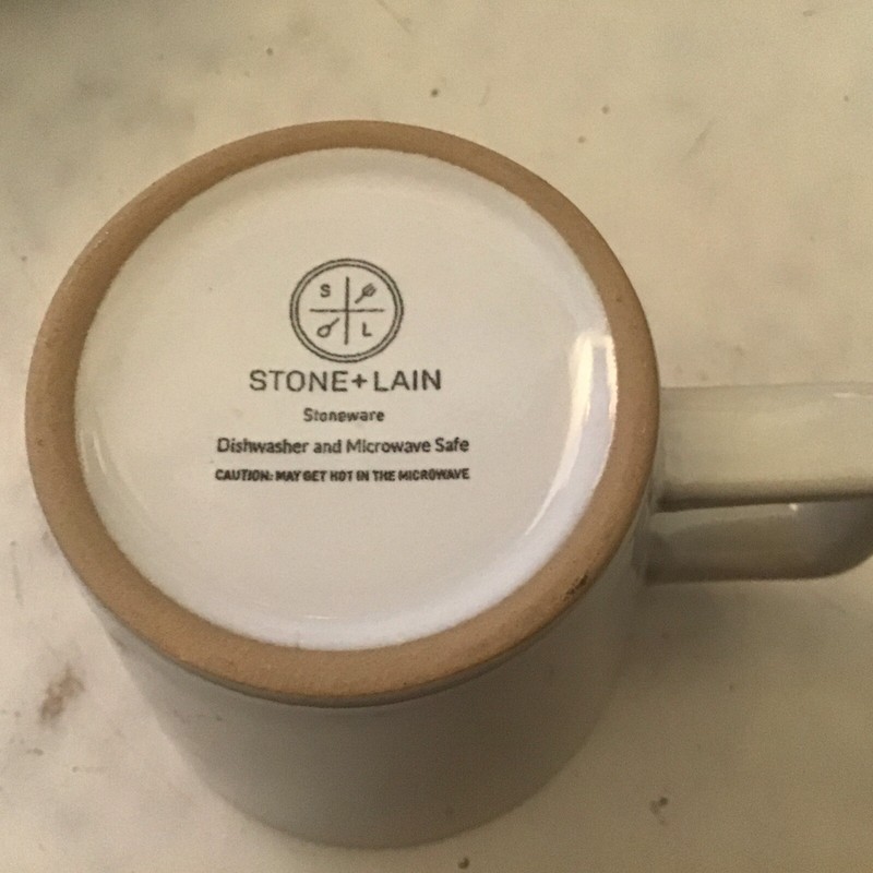 Stone + Lain White Stoneware ~ Coffee / Tea Mug Set Of 4 gallery