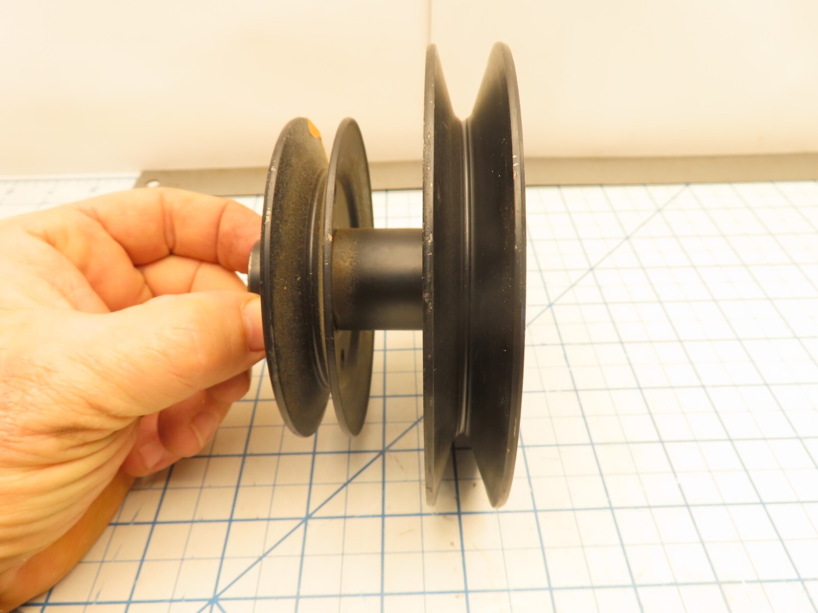 Toro 79-7140 Bagger Drive Pulley Double V 2-7/8" Tall 5/8" Bore 4.5" OD 3.25" OD gallery