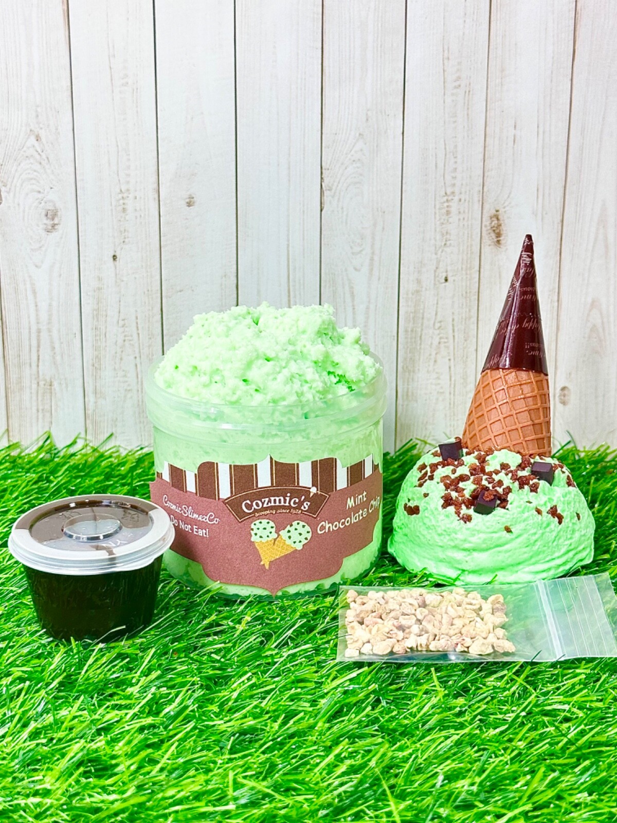NEW! Mint Chocolate Mint Snow Fizz Slime ~ DIY Clay ~ Scented~ Slime Shops ~ASMR gallery